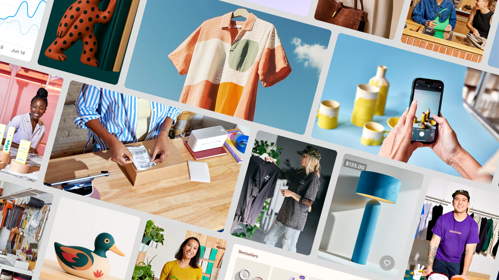 A custom Shopify storefront displayed across desktop and mobile screens